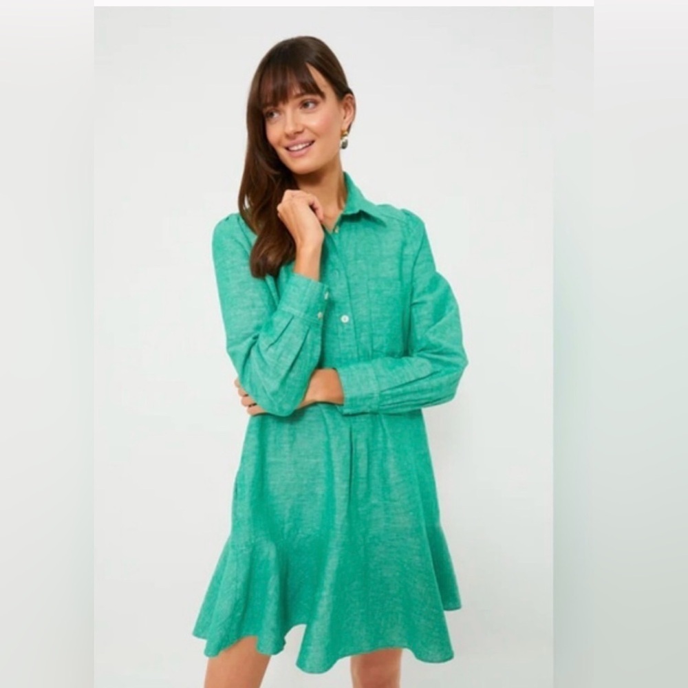 Tuckernuck Sea Green Callahan Shirt Dress
